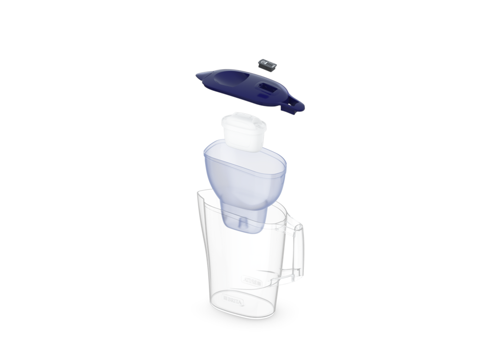 Brita Aluna Filter Jug 2.4LME4W MXPro - Blue Brita Aluna Filter Jug 2.4LME4W MXPro - Blue
